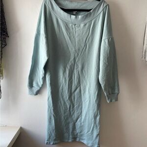 Indah Body Sweater Dress in Light Blue